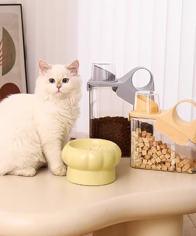 密封手持貓糧飼料桶 儲糧桶 零食桶1