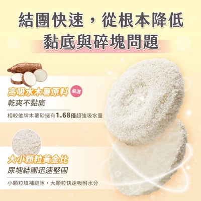 0黏底瞬效凝結木薯砂【淡雅奶香】| 超凝小姐4