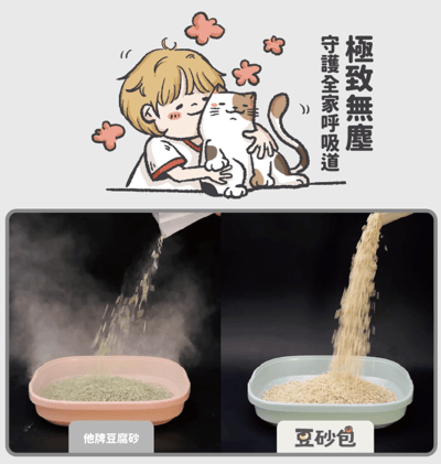 nu4PET  豆砂包｜超凝結條型豆腐貓砂4