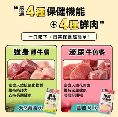 怪獸部落LitoMon 貓用｜機能主食肉肉包 50g4