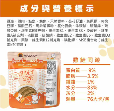 WERUVA唯美味‧貓咪易開餵肉泥主食餐包 80G10