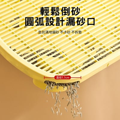 貓咪家用雙層貓砂墊 防外濺控沙墊 貓咪砂盆蹭腳控砂台2