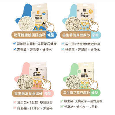 【整箱免運】DogCatStar 汪喵星球 益生菌消臭豆腐砂/泌尿健康檢測隱血砂11