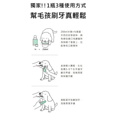 水魔素 貓狗口腔護理潔牙水 300ml (贈噴瓶)5