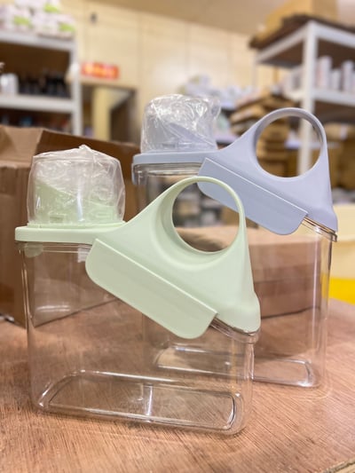 密封手持貓糧飼料桶 儲糧桶 零食桶11