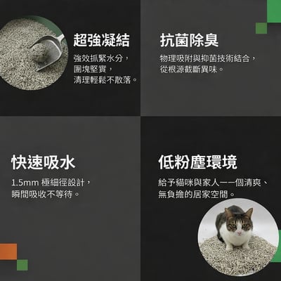 【免運】砂事大條 極凝配比混合砂 豆腐砂 礦砂 條狀礦砂 貓砂 混合砂 6L*4入5