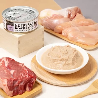 DogCatStar 汪喵星球  貓咪低脂無膠主食罐 80g3