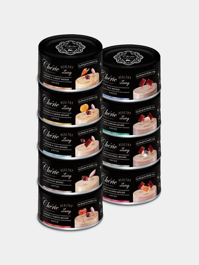 Cherie法麗 - 全照護主食罐系列｜9種口味單罐賣場｜鵝絨般滑順口感｜80g1