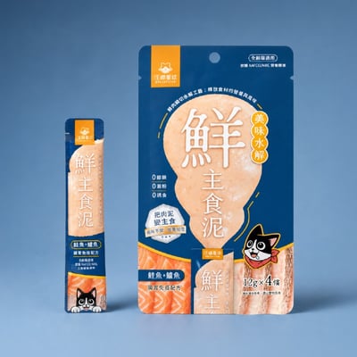 汪喵星球｜貓用 美味水解鮮主食泥 12g*4條15