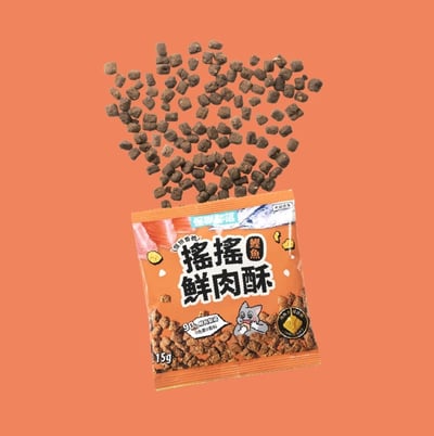 怪獸部落 慢烘搖搖鮮肉酥四連串包｜犬貓零食10