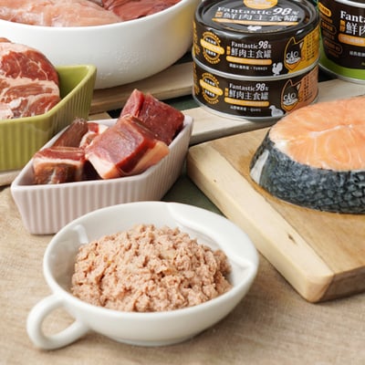 DogCatStar 汪喵星球 貓用 FANTASTIC 98% 鮮肉無膠主食罐 80g&165g4