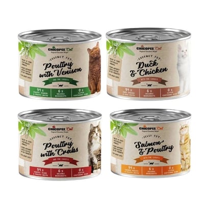 Chicopee-Cat奇克喵 德國健康無穀主食罐系列 195g2