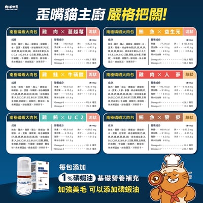 肉球世界 南極磷蝦大肉包 45/185g 貓餐包 貓主食餐包 重磅餐包 每包添加１％南極磷蝦油3