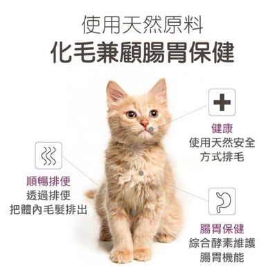 毛孩寶 貓咪專用 | 貓咪天然化毛粉-化毛兼顧腸胃保健 / 30包(盒)2