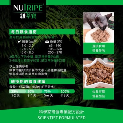 紐萃寶Nutripe無穀無膠主食貓罐8