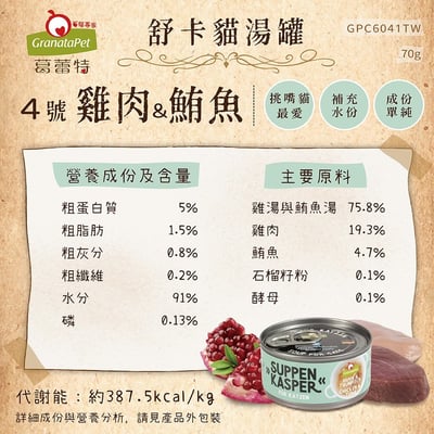 GranataPet 舒卡貓湯罐 70g9