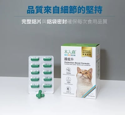 木入森MORESON 貓咪護疫升 貓咪離胺酸 (免疫配方)寵物保健 營養品 Cat Health1