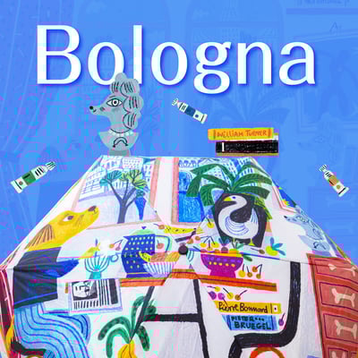 翡冷翠文創 波隆那插畫輕便折傘4