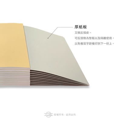 後加工－厚紙板（含釘本）可反摺做墊使用