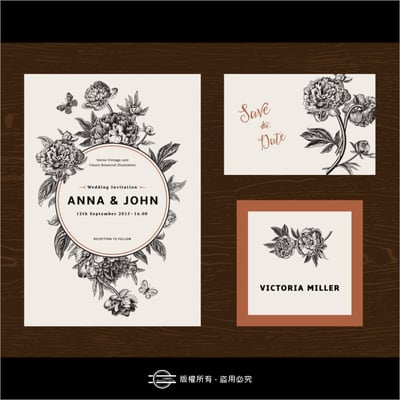 單張卡片（六款尺寸）美術紙系列14