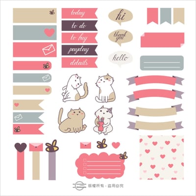 四邊形【銅版超黏貼紙】短邊6.5cm7