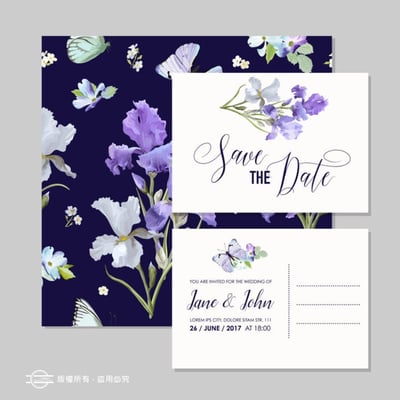 單張卡片（六款尺寸）美術紙系列1