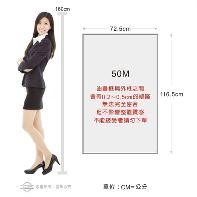 包邊油畫框＋外框組6