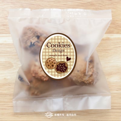 橢圓形【銅版超黏貼紙】高5.5cm5