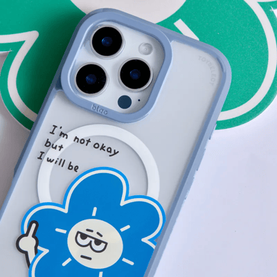 【藝人聯名】SIMON極度厭世極光霧透MagSafe iPhone手機殼3