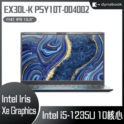 Dynabook EX30L-K PSY10T-004002 黑 (i5-1235U/8GB/512GB/Win11/13.3吋) 客製化文書筆電2