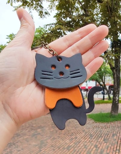 鑰匙圈 /吊飾-搖擺喵喵(有影片介紹)5