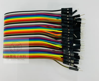 彩虹排線40P雙頭杜邦 公-母1