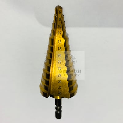 TIM-35  13段階梯鑽鍍鈦  6-35mm  六角柄2