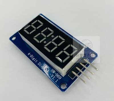 4位數碼管顯示模塊 LED亮度可調 帶時鐘點2
