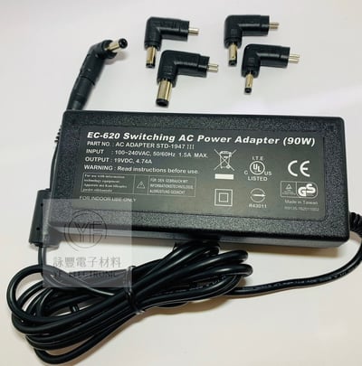 19V/4.74A 電子式變壓器(台灣製)        1