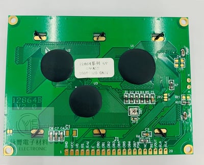 LCD12864帶中文自形顯示模組(藍色背光)3