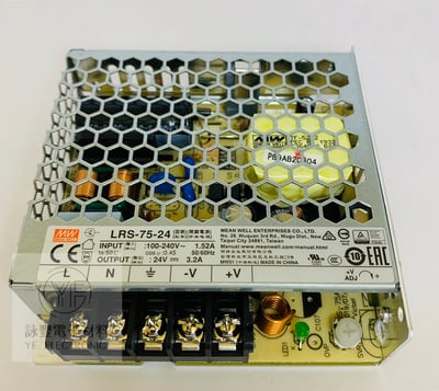 24V/3.2A   75W 交換式電源供應器    1