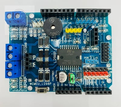 Arduino L298P Motor直流電機驅動模組1