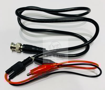 BNC公*2鱷魚夾子線  3尺 (RG58U線)1