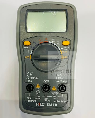 DM-845  自動換檔數位電錶(含溫度)2