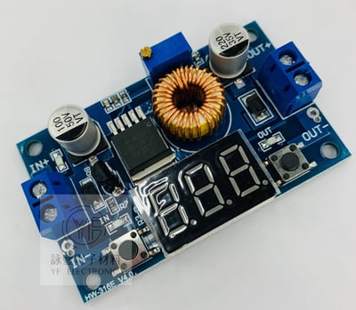 DC降壓模組DC4.0-38V轉1.25V-35V(5A)數字顯示2
