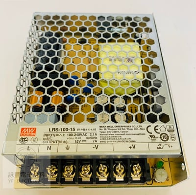 15V/100W/7A 交換式電源供應器 LRS-100-151