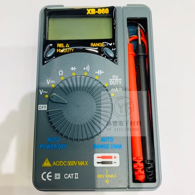 自動換檔名片型數位電錶(附電容檔位)2