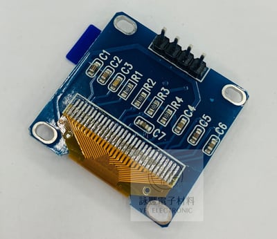0.96吋黃藍雙色)OLED 128x64 6針液晶顯示2