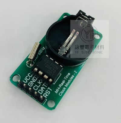 DS1302時鐘模組附CR2032電池(綠板)2