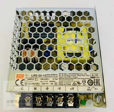 12V/3A  36W  單組交換式電源(85~264VAC )     1