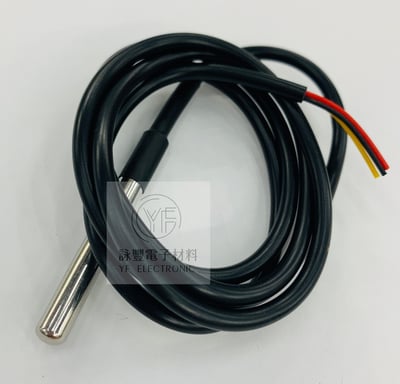 防水 DS18b20溫度感測器 不銹鋼封裝2