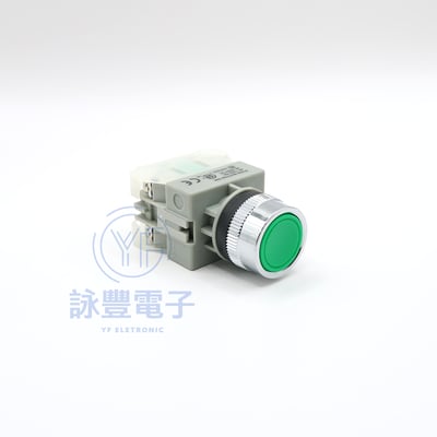 220V APB 平頭按鈕開關 1a1b (22、25、30m/m)2