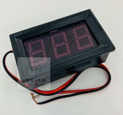0.56吋三位元LED數位電壓表 AC70V-500V(藍色.綠色.紅色)2