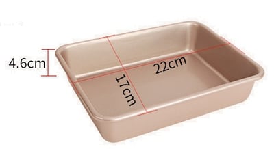 學廚Chefmade－香檳金9吋深長方烤盤7